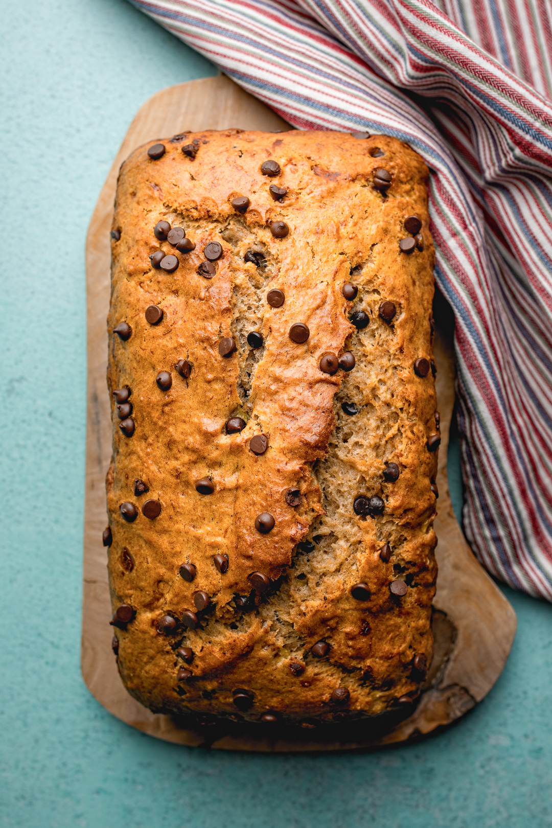 Vegan Whole Wheat Banana Bread with Chocolate Chips