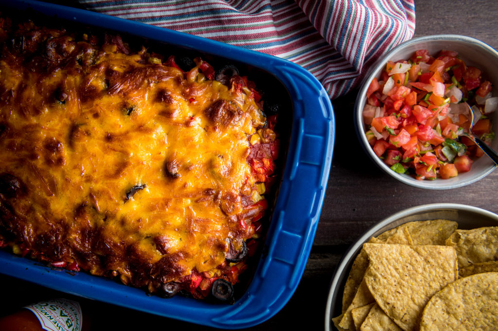 Gluten Free Baked Taco Dip