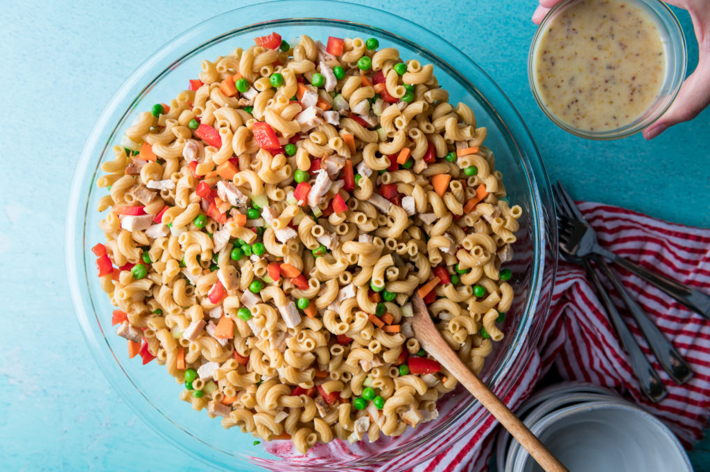 Chicken Pasta Salad with Honey Mustard Dressing